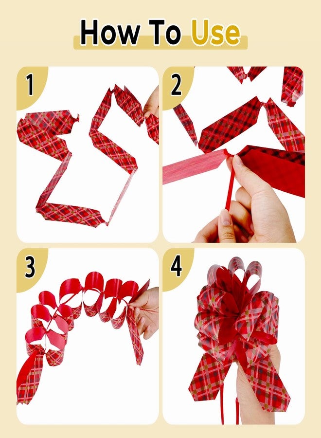 ONTODEX 27PCS Christmas Gift Wrap Bows for Presents, Xmas Pull Bows Easy and Fast Ribbons Gift Wrapping Accessory Holiday Decoration - Image 3